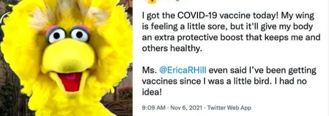Big Bird, CNN Push Vaccine Propaganda on Kids